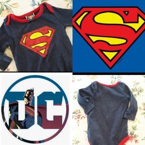 size 0-3 Baby boys Superman onesie
